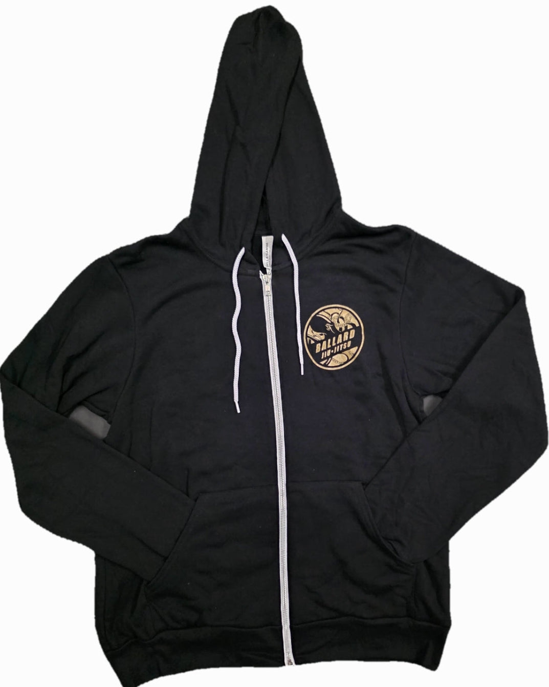 Ballard Jiu Jitsu Black and Gold Hoodie